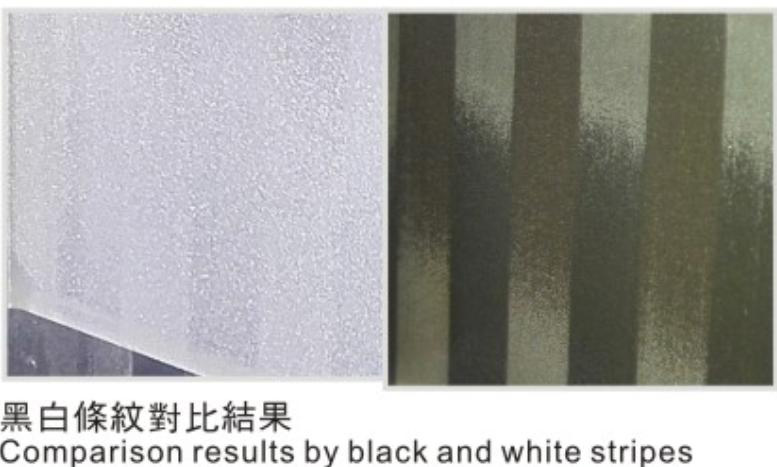 線切割黑白條紋對(duì)比結(jié)果