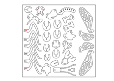 線切3D-蜜蜂,線切割圖紙免費(fèi)下載
