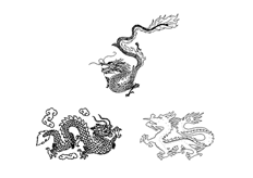 線切割2D-龍圖案,線切割圖紙免費下載