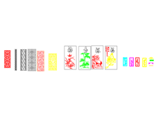 線切割2D-多款屏風(fēng)1,線切割圖紙免費下載