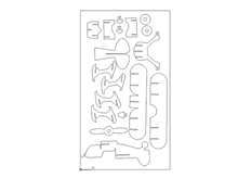 線切割3D-飛機(jī)1,線切割圖紙免費下載
