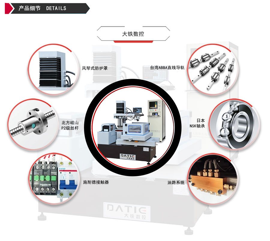 DE400環(huán)保型中走絲機(jī)床細(xì)節(jié)